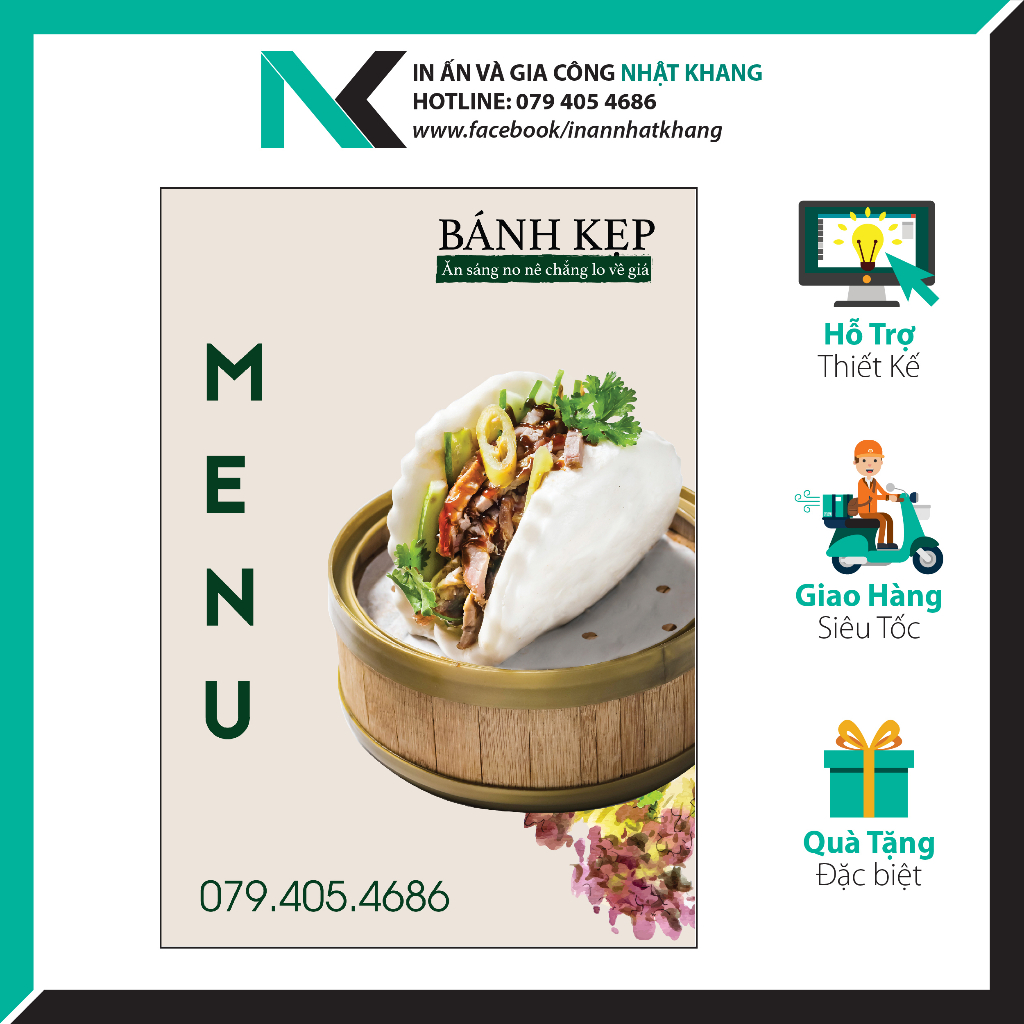 In Menu  Giá Tận Xưởng - Nhật Khang - Thiết kế theo yêu cầu