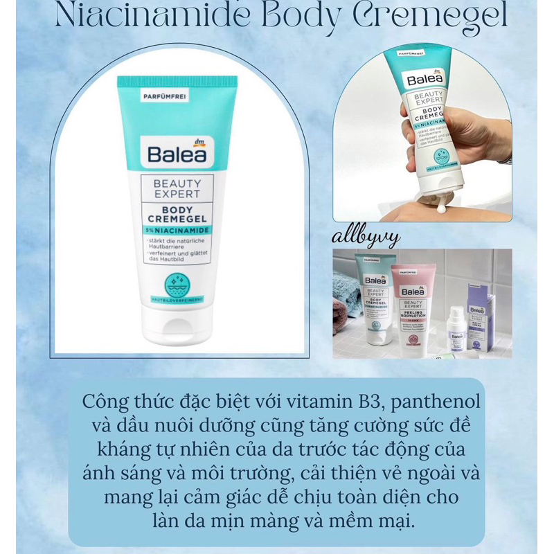 Allbyvy | Kem dưỡng body Balea