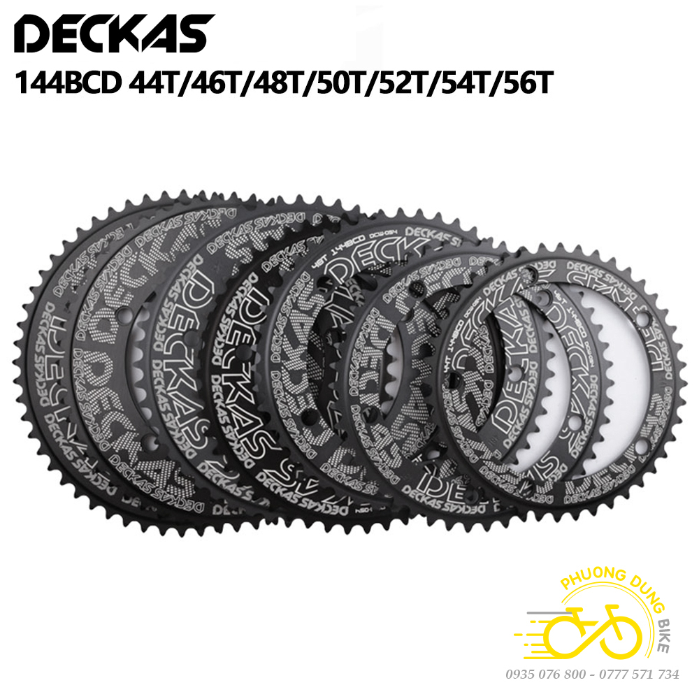 Đĩa rời nhôm xe đạp cho Fixed gear Single Speed 144BCD DECKAS