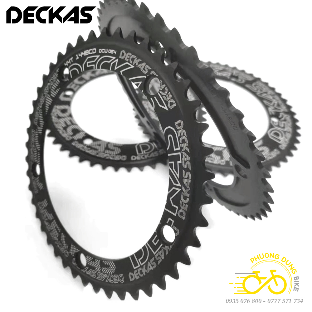 Đĩa rời nhôm xe đạp cho Fixed gear Single Speed 144BCD DECKAS