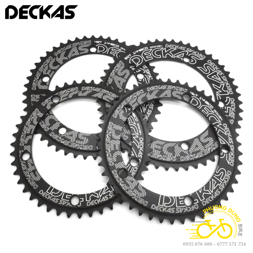 Đĩa rời nhôm xe đạp cho Fixed gear Single Speed 144BCD DECKAS
