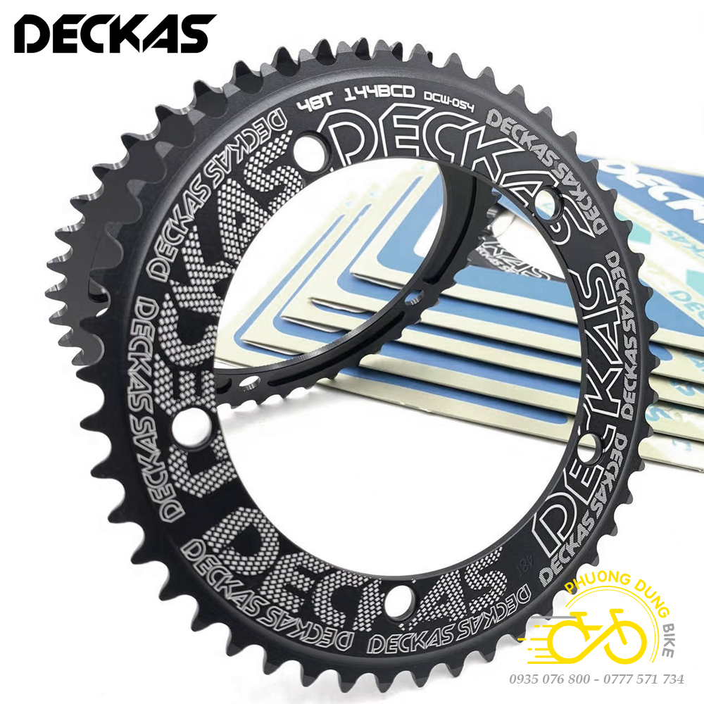 Đĩa rời nhôm xe đạp cho Fixed gear Single Speed 144BCD DECKAS
