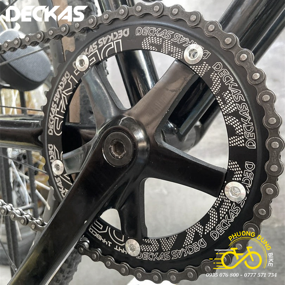 Đĩa rời nhôm xe đạp cho Fixed gear Single Speed 144BCD DECKAS