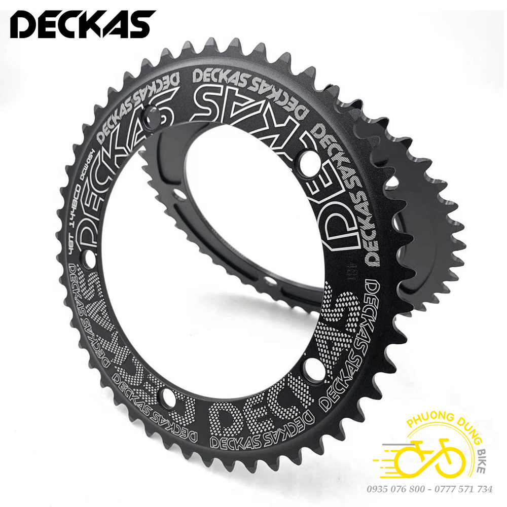 Đĩa rời nhôm xe đạp cho Fixed gear Single Speed 144BCD DECKAS