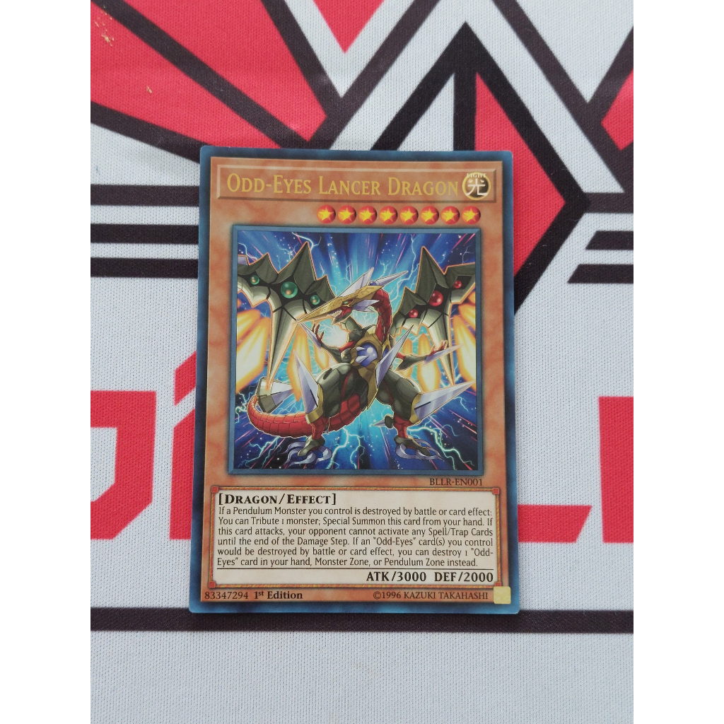 Thẻ Bài Mint90 Yugioh Monster Odd-Eyes Lancer Dragon - BLLR-EN001 - Ultra