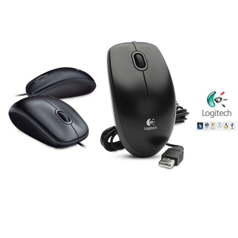 Chuột Máy Tính Logitech B100 Đen - Hàng chính hãng