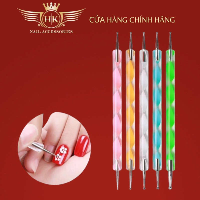 Set 5 bút chấm bi 2 đầu HK NAIL ACCESSORIES