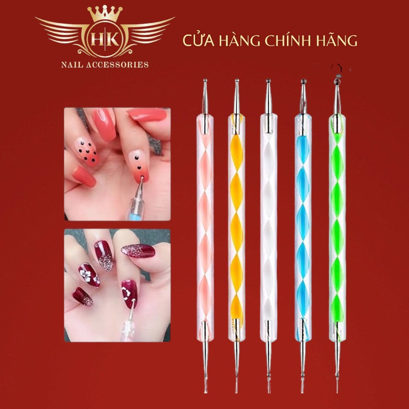 Set 5 bút chấm bi 2 đầu HK NAIL ACCESSORIES