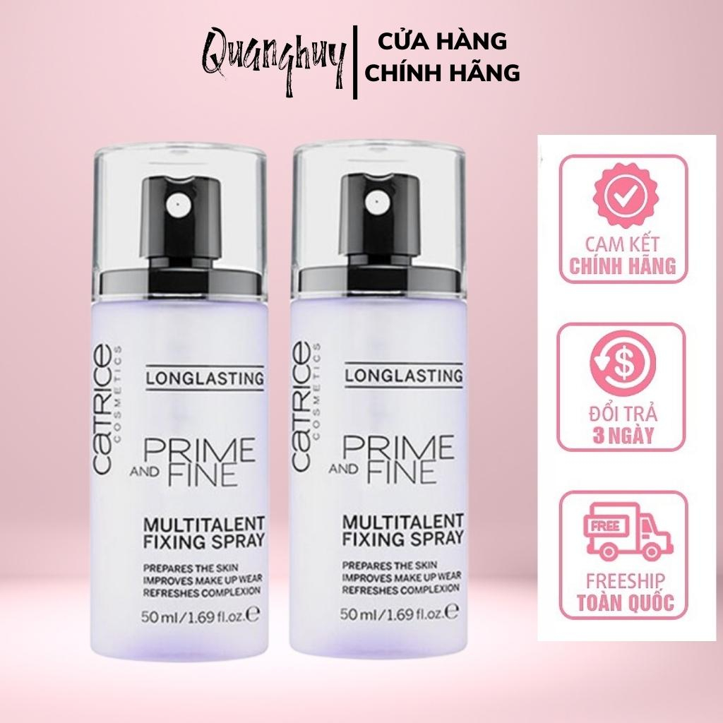 Xịt Khoá Nền Kiềm Dầu Giữ Lớp Makeup CATRICE Oil Control Mat Fixing Spray - 50ml