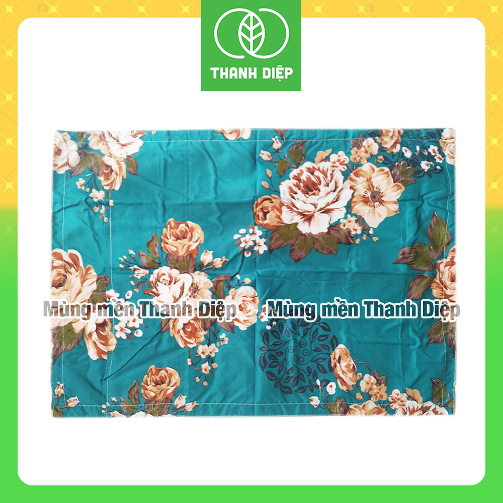 Áo gối cotton poly 30x50cm không khóa kéo cho bé - Mùng mền Thanh Diệp