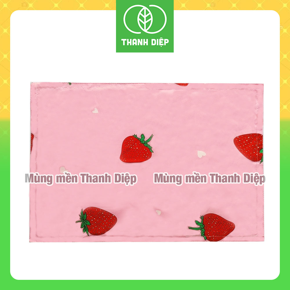 Áo gối cotton poly 30x50cm không khóa kéo cho bé - Mùng mền Thanh Diệp