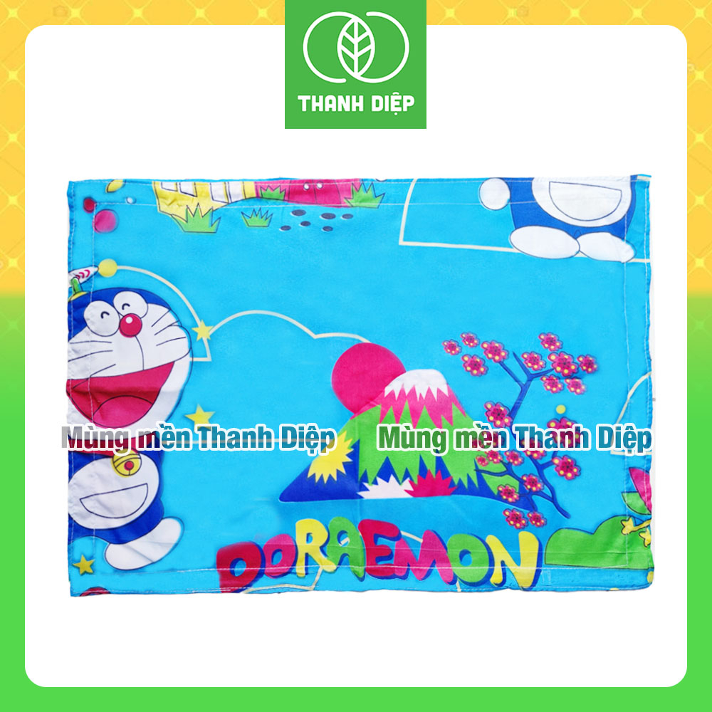 Áo gối cotton poly 30x50cm không khóa kéo cho bé - Mùng mền Thanh Diệp