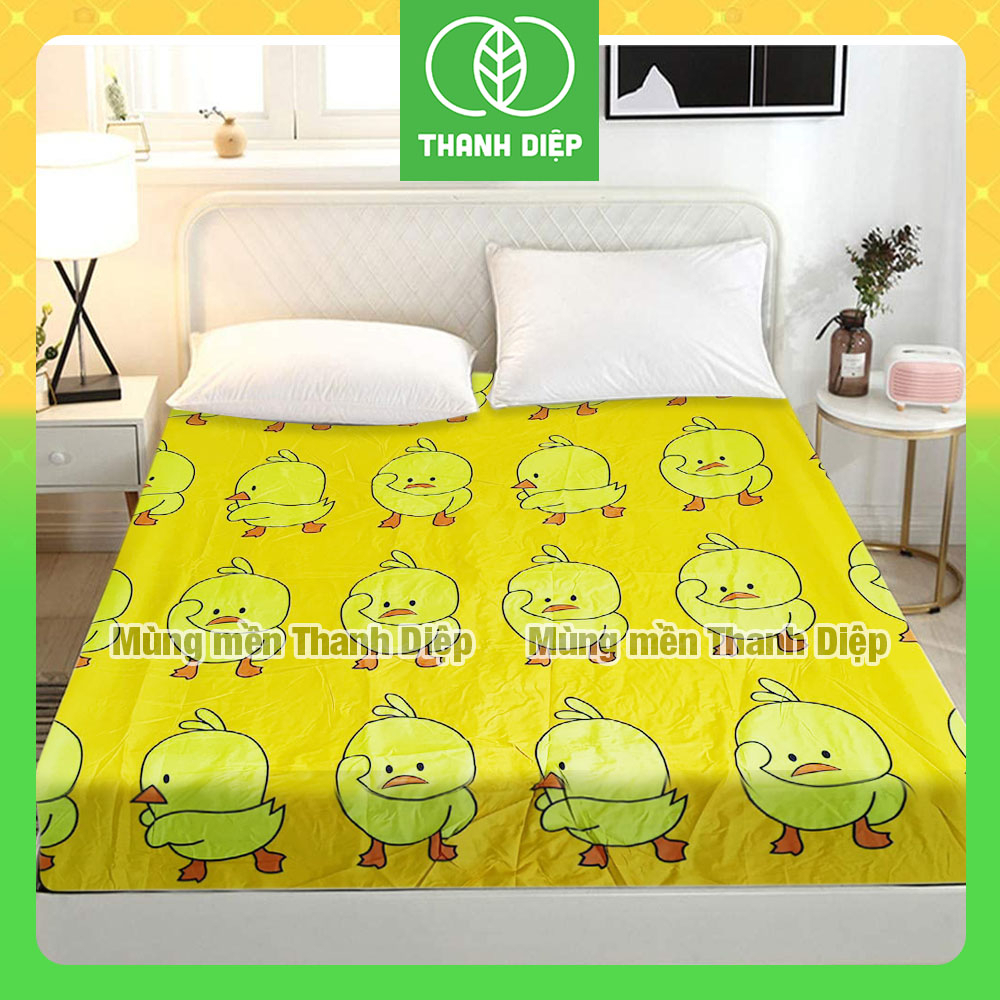 Ga giường cotton cao cấp bo thun 1m6 1m8 - Mùng mền Thanh Diệp