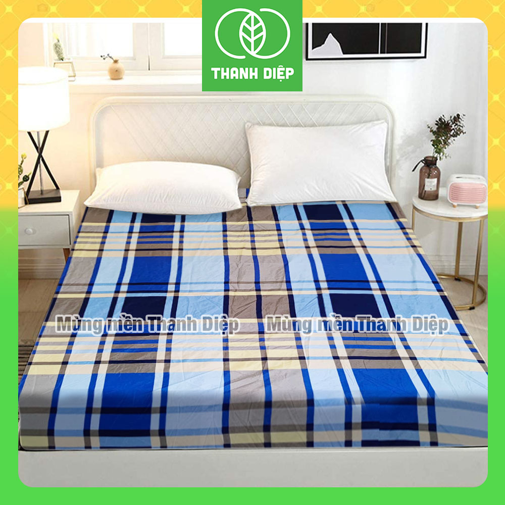 Ga giường cotton cao cấp bo thun 1m6 1m8 - Mùng mền Thanh Diệp