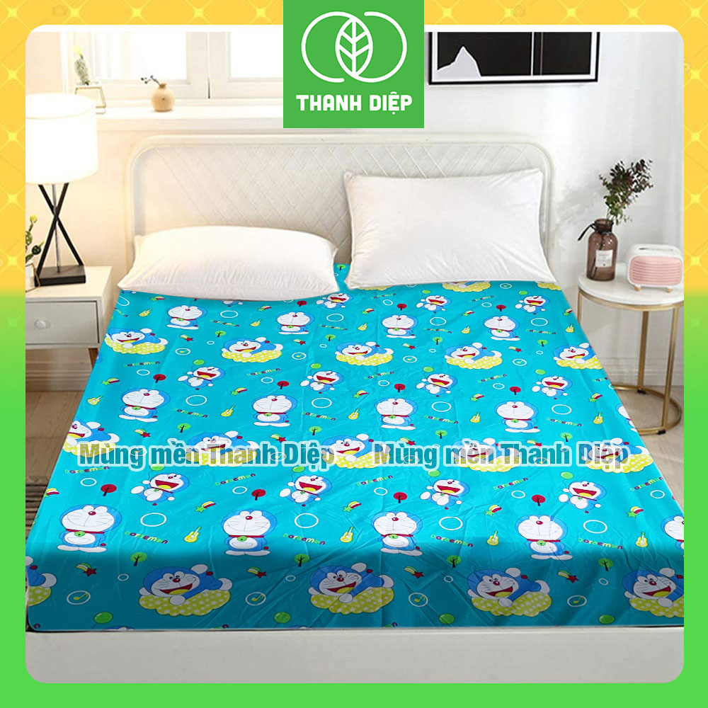 Ga giường cotton cao cấp bo thun 1m6 1m8 - Mùng mền Thanh Diệp