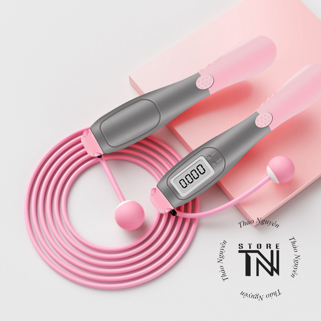 Dây nhảy không dây và có dây đếm số điện tử Calo & Km -  Tập gym tại nhà cao cấp - dây nhảy không dây