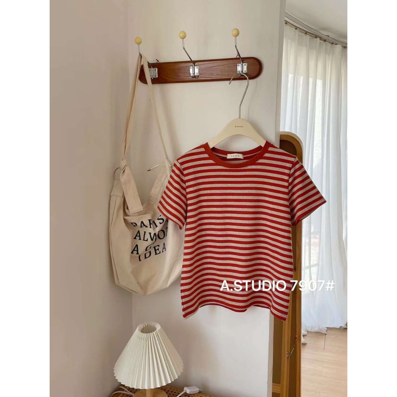 Áo thun kẻ ngang nhiều màu - mã 7907