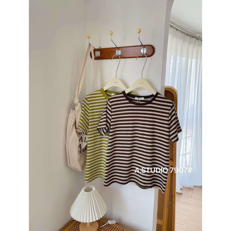 Áo thun kẻ ngang nhiều màu - mã 7907