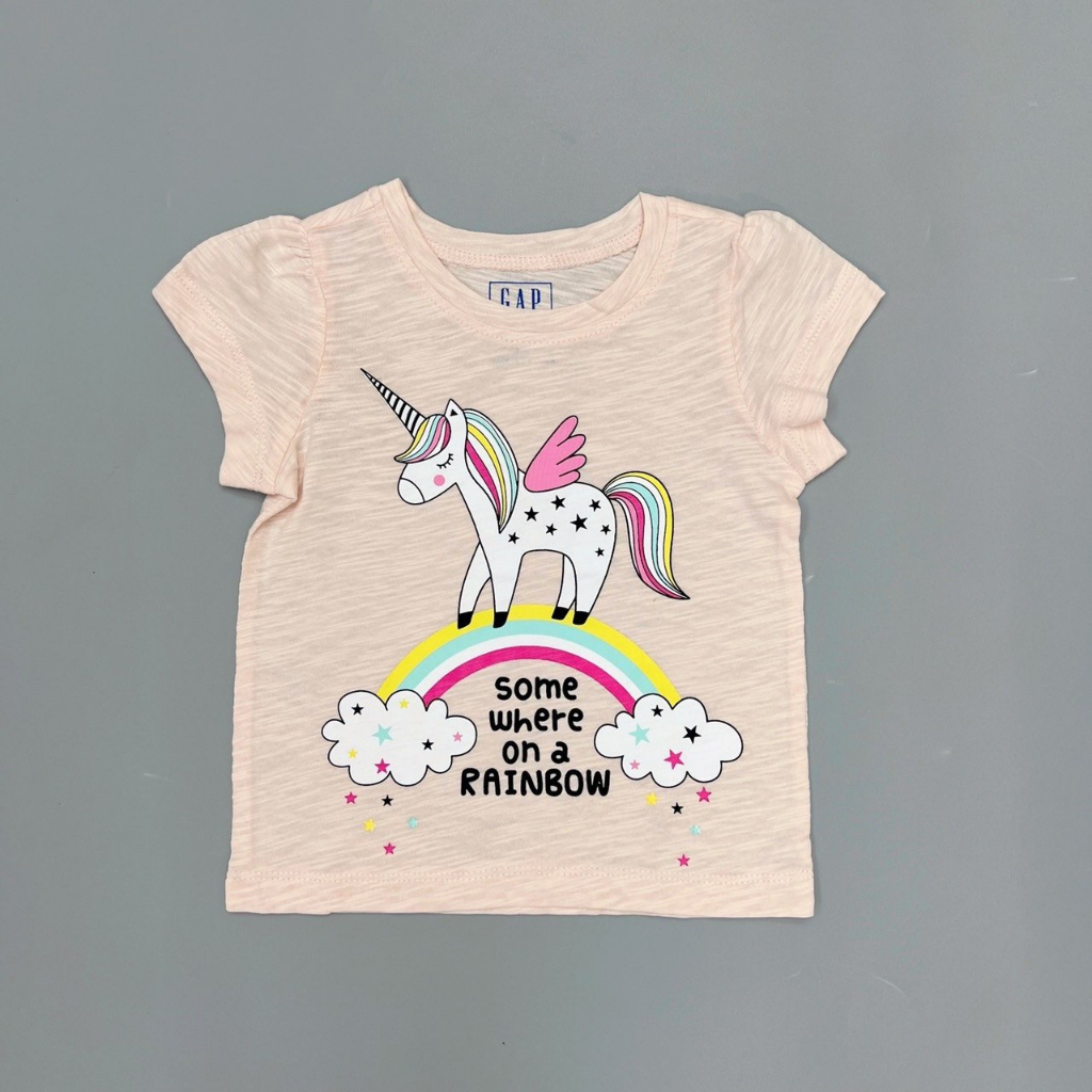 Áo thun cho bé gái, áo phông bé gái chất cotton mềm mát, size 1 - 7t