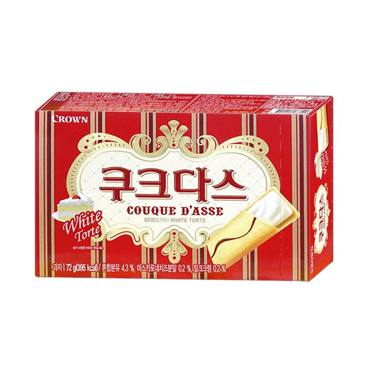 Bánh ngọt Couque Dase dạng kem trắng Hàn Quốc