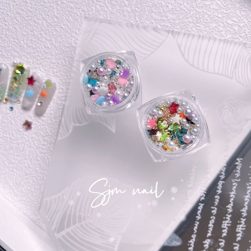 HOLIDAYNAIL Hộp phụ kiện mix trang trí móng