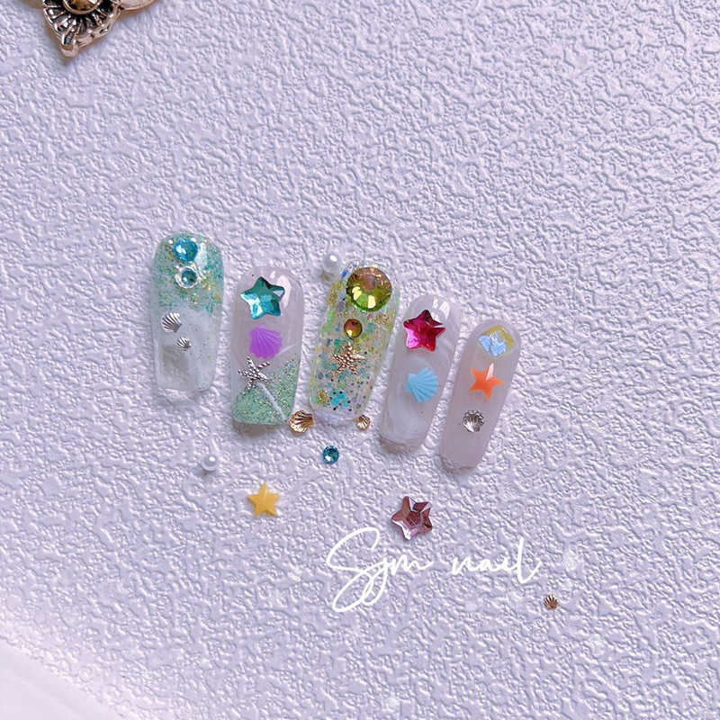 HOLIDAYNAIL Hộp phụ kiện mix trang trí móng