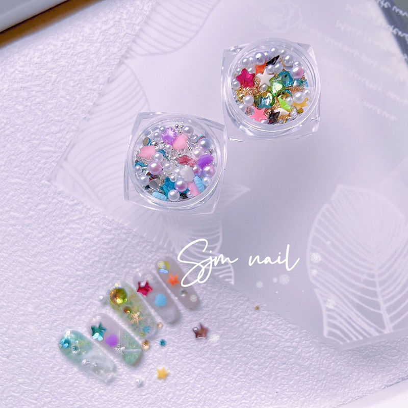 HOLIDAYNAIL Hộp phụ kiện mix trang trí móng