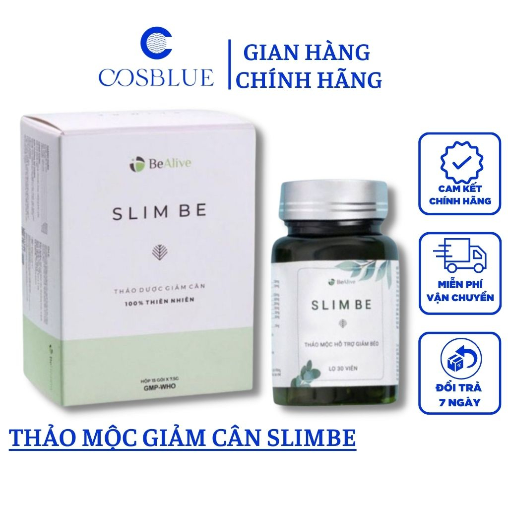 Giảm cân SLIM BE của BEALIVE giúp giảm 2 đến 3 kí sau 15 ngày Chính Hãng mới dạng viên