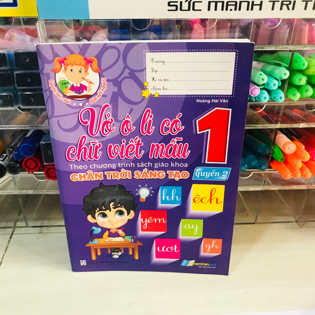 Vở oly có chữ mẫu lớp 1 theo chân trời sáng tạo