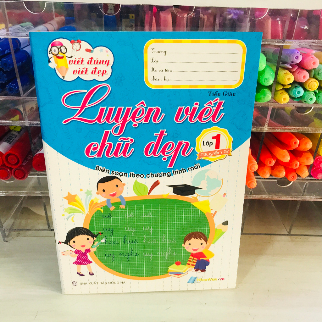 Vở luyện viết chữ đẹp lớp 1 theo chương trình mới