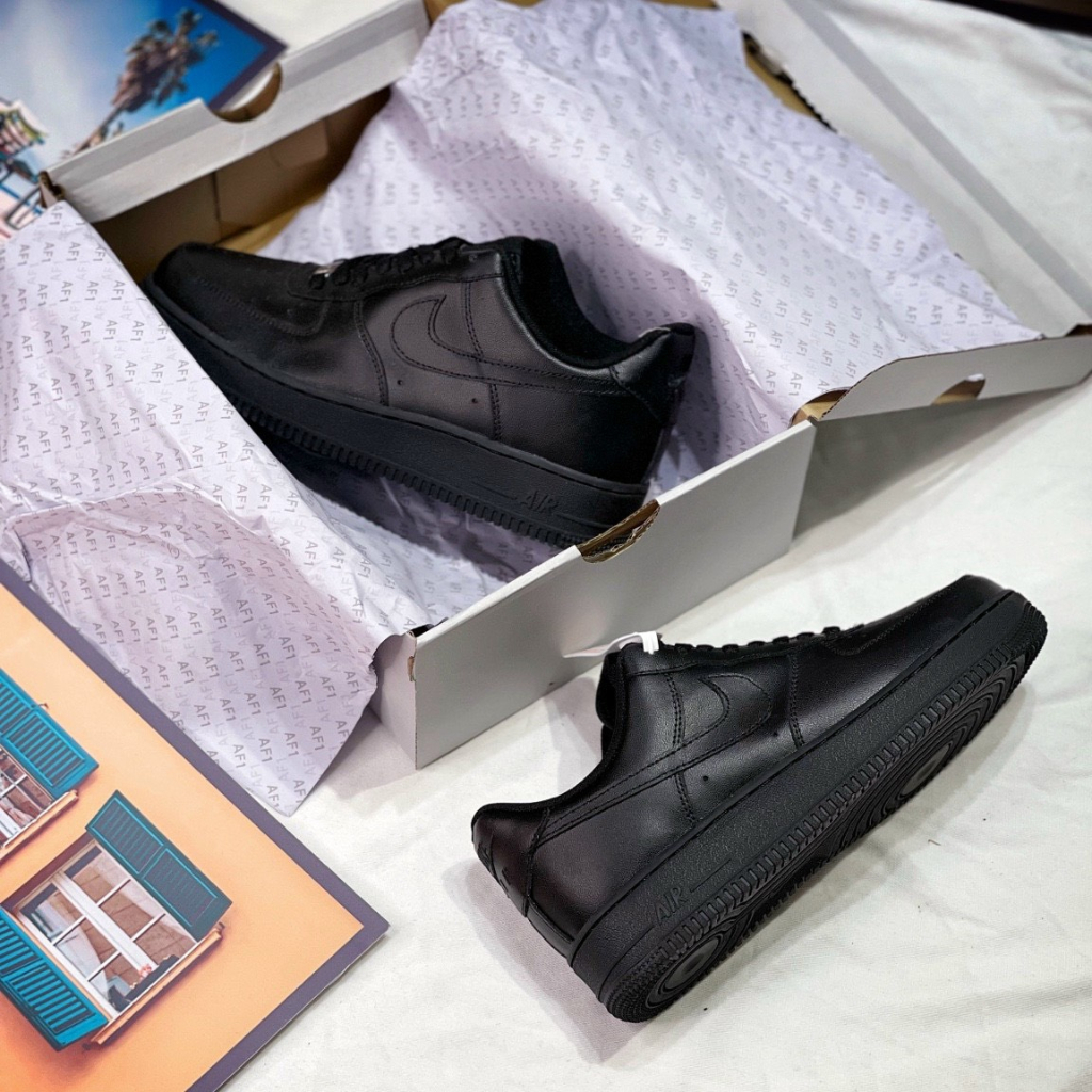 GIÀY AF1 ALL BLACK HÀNG RP FULLBOX BILL GIẤY GÓI