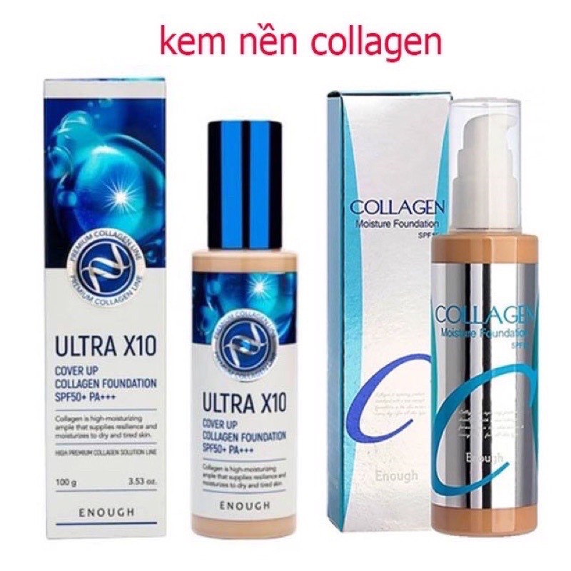 KEM NỀN ENOUGH ULTRA X10 COVER UP COLLAGEN FOUNDATION SPF50 + PA +++ TCN