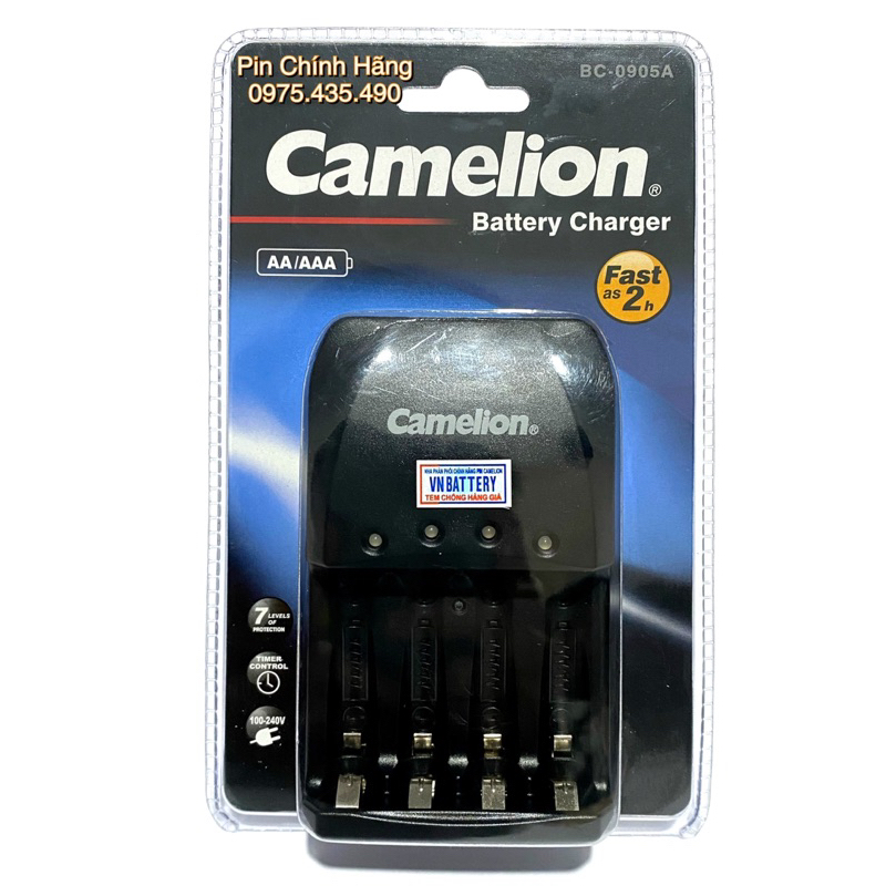 Bộ Sạc Sạc Nhanh 2h Tự Ngắt Camelion BC-0905A Không Kèm Pin