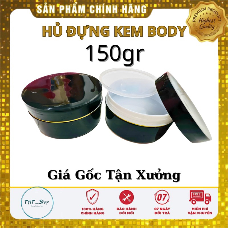 Hủ 200g (lòng 150g)-màu đen - kích thước