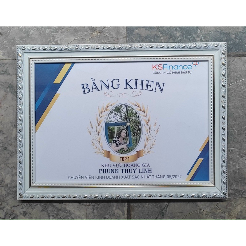 Khung băng khen,giấy khen,mã 518 hàng loại đẹp kt A4 (21x30)