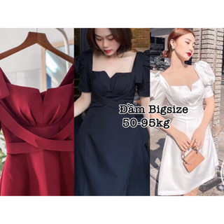 Đầm Bigsize Đầm Dự Tiệc Giá Rẻ Xinh Xắn Dáng Đẹp Bigsize 50-100kg