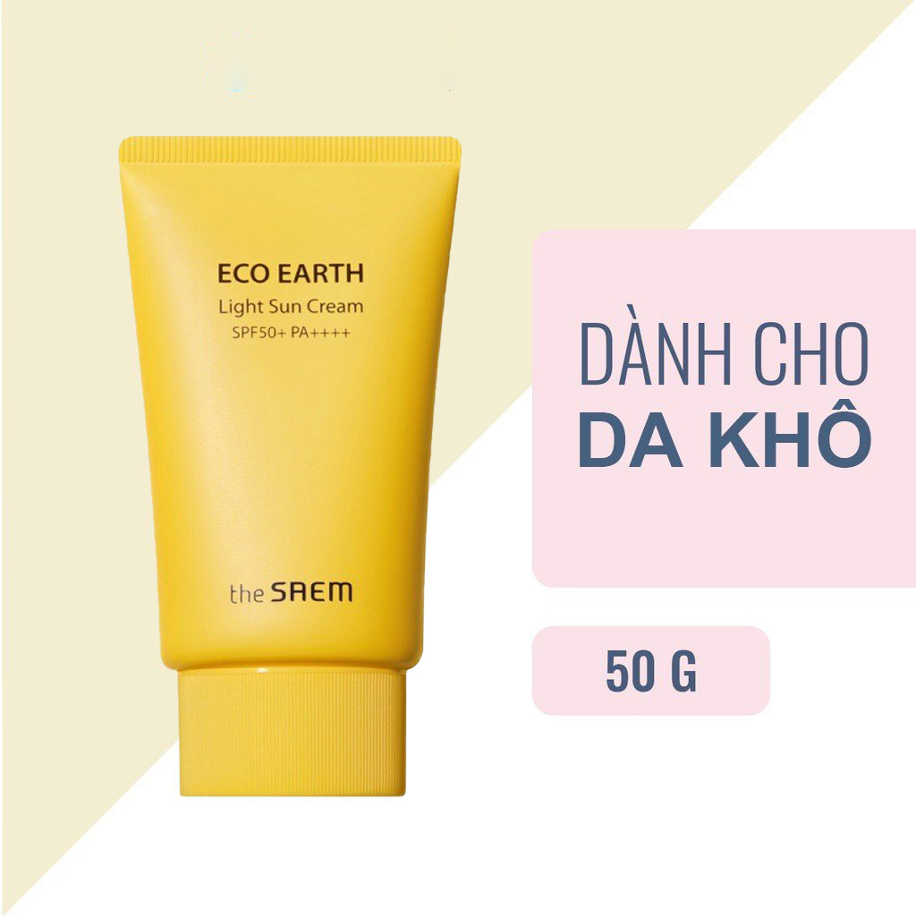 Kem Chống Nắng THE SAEM Eco Earth Pink Sun Cream 50ml