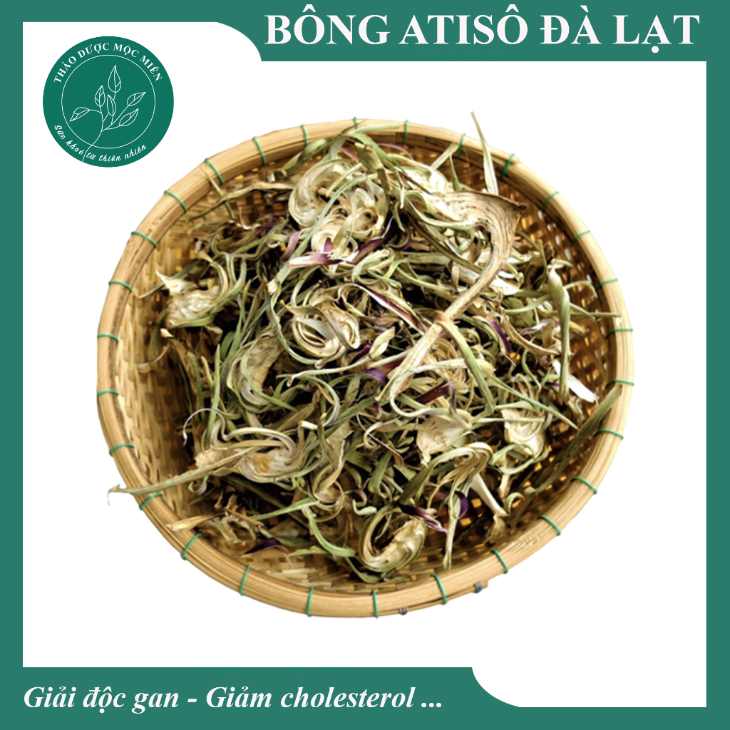 Bông Atiso (Actiso, Atisô, Artiso) khô/ Trà Atiso Đà Lạt 50-200Gram- Giúp Đẹp da, mát gan, giải độ.c, giả.m choles.terol