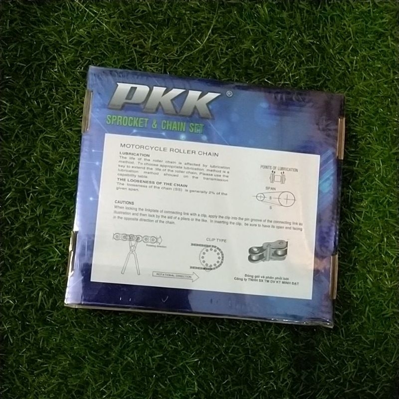 Bộ ba nhông sên dĩa PKK chuẩn thái lan dành cho Sirus, Jupiter