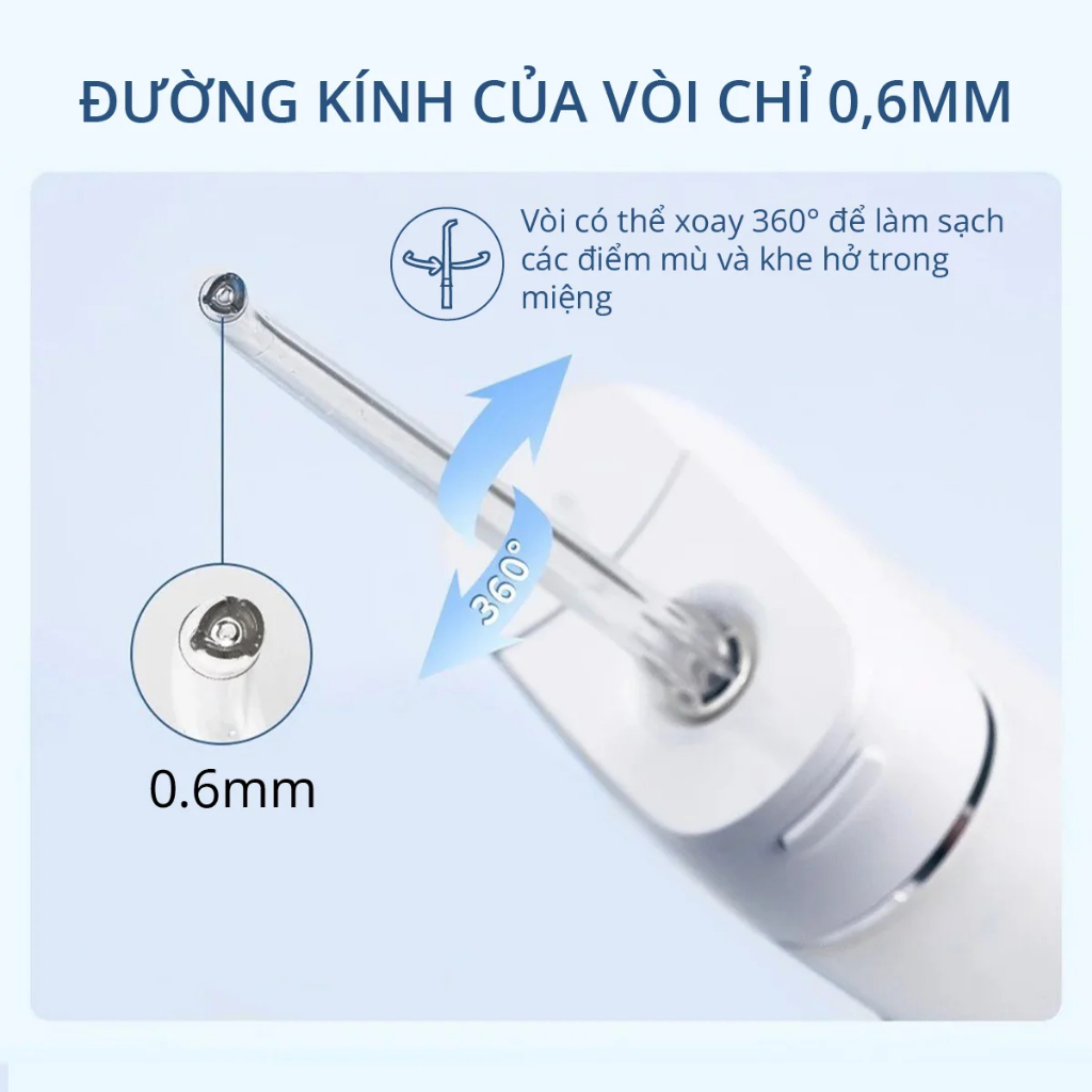 Tăm nước Kachi MK357 nhỏ gọn dễ dàng bỏ trong túi xách