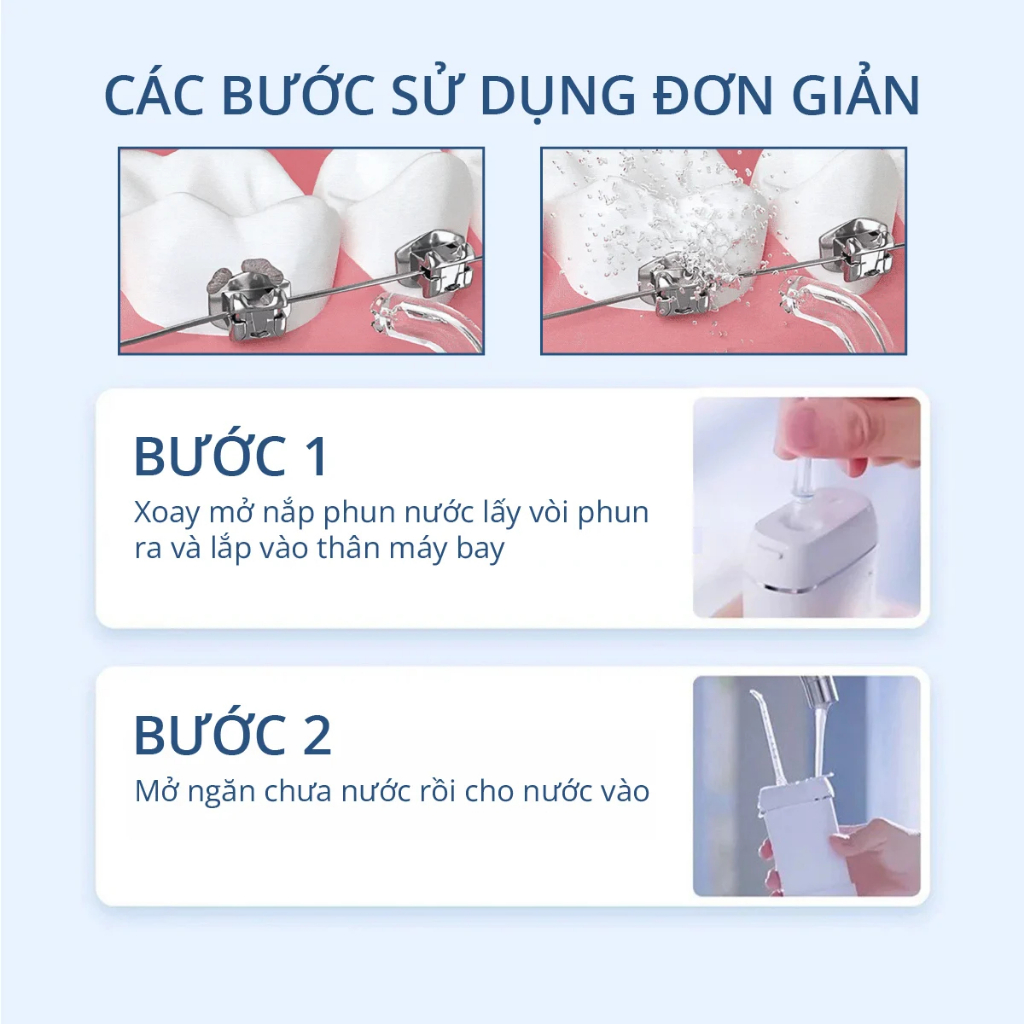 Tăm nước Kachi MK357 nhỏ gọn dễ dàng bỏ trong túi xách