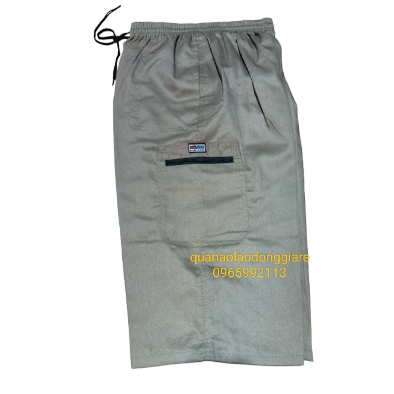 Quần ngố thô kaki trung niên thoáng mát