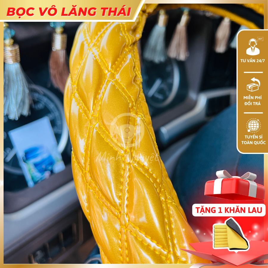 Bao vô lăng Thái, bao tay lái ô tô, xe tải đủ size và nhiều màu, êm tay