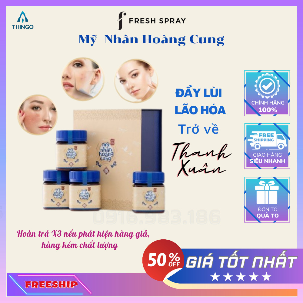 Mỹ nhân hoàng cung [Sét 4 hũ] đẩy lùi nám sạm, tàn nhang, cải thiện sức khỏe, làn da hoàn hảo