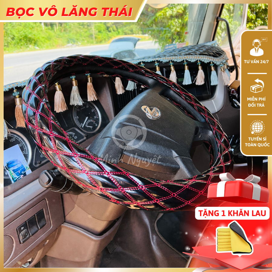 Bao vô lăng Thái, bao tay lái ô tô, xe tải đủ size và nhiều màu, êm tay