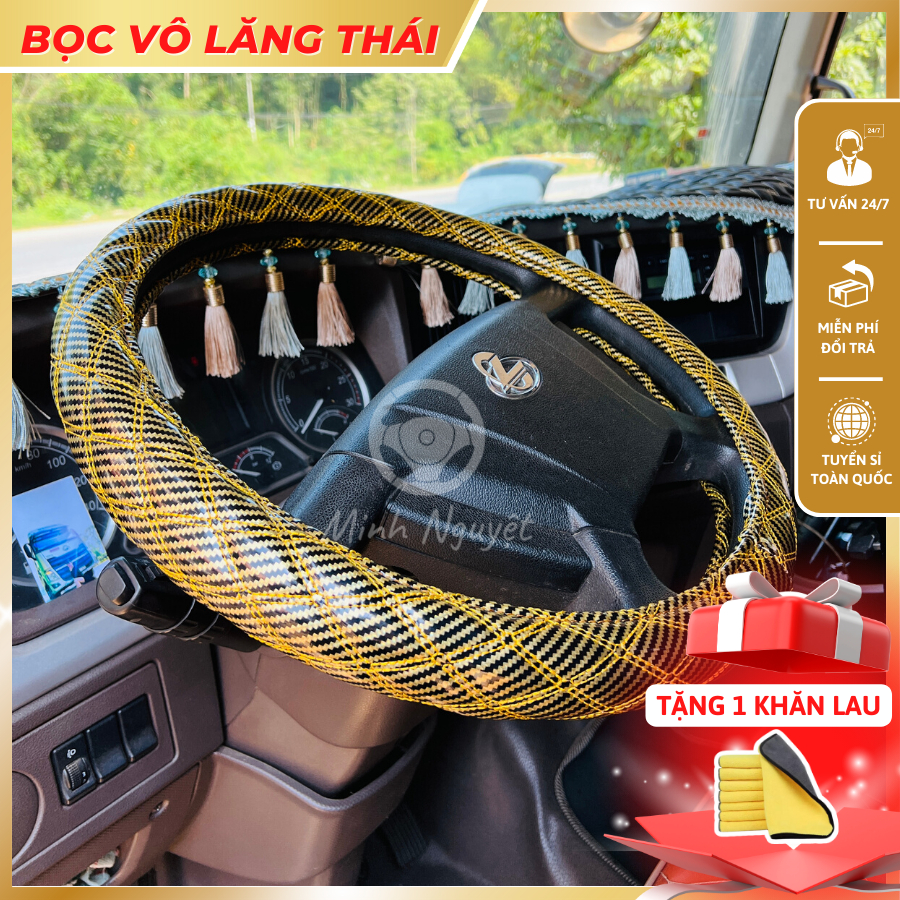Bao vô lăng Thái, bao tay lái ô tô, xe tải đủ size và nhiều màu, êm tay
