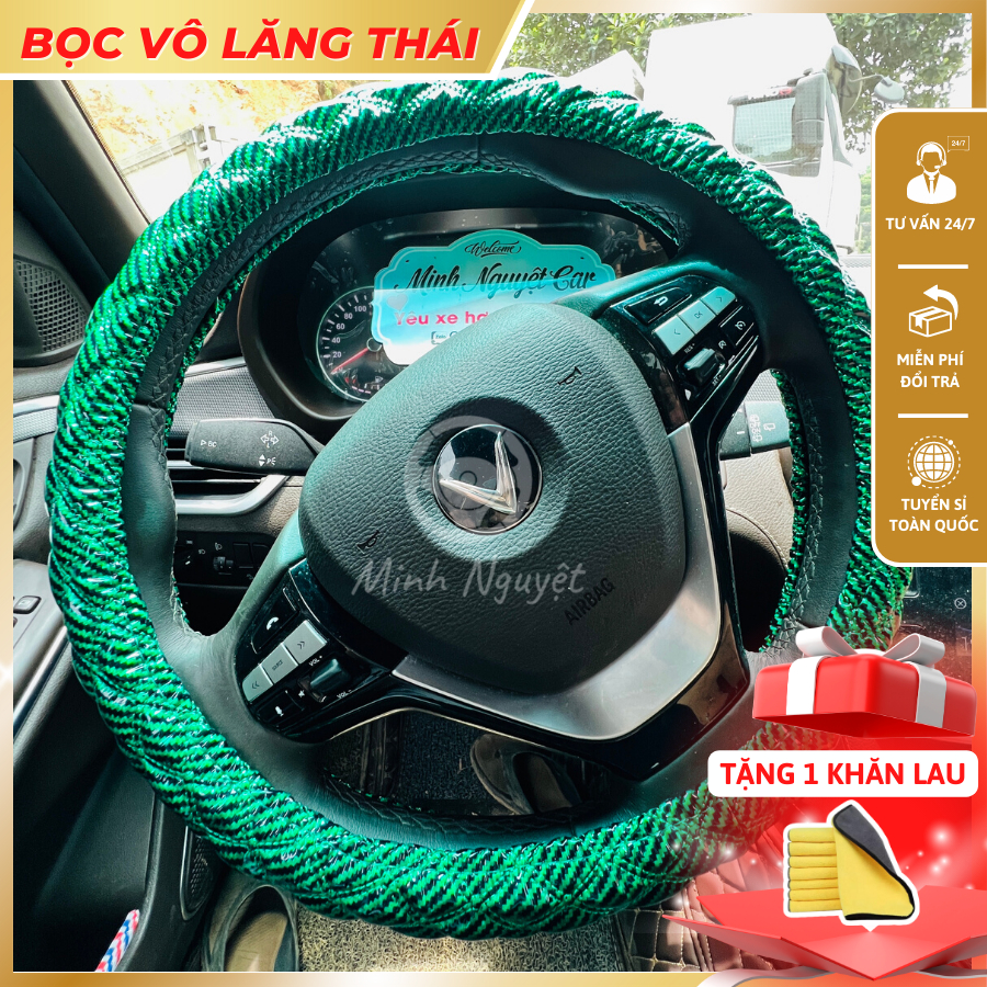 Bao vô lăng Thái, bao tay lái ô tô, xe tải đủ size và nhiều màu, êm tay