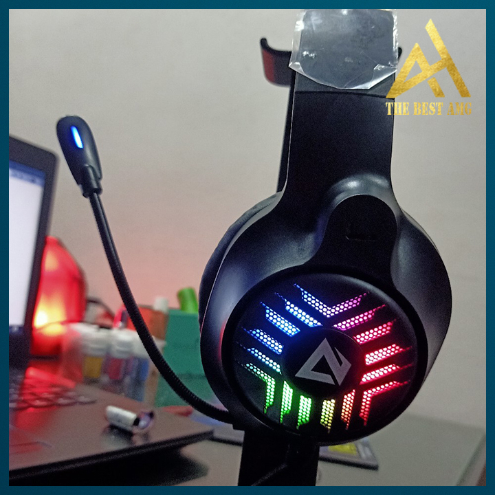 Tai Nghe Máy Tính Có Mic Headphone Chụp Tai Gaming Led Rgb VSP GH-X1 Có Dây - Tai Nghe Vi Tính Laptop Chơi Game | BigBuy360 - bigbuy360.vn