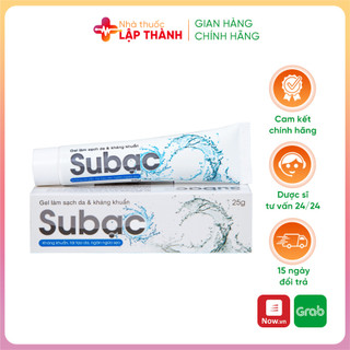Gel Su bạc làm sạch da, kháng khuẩn tuýp 25g