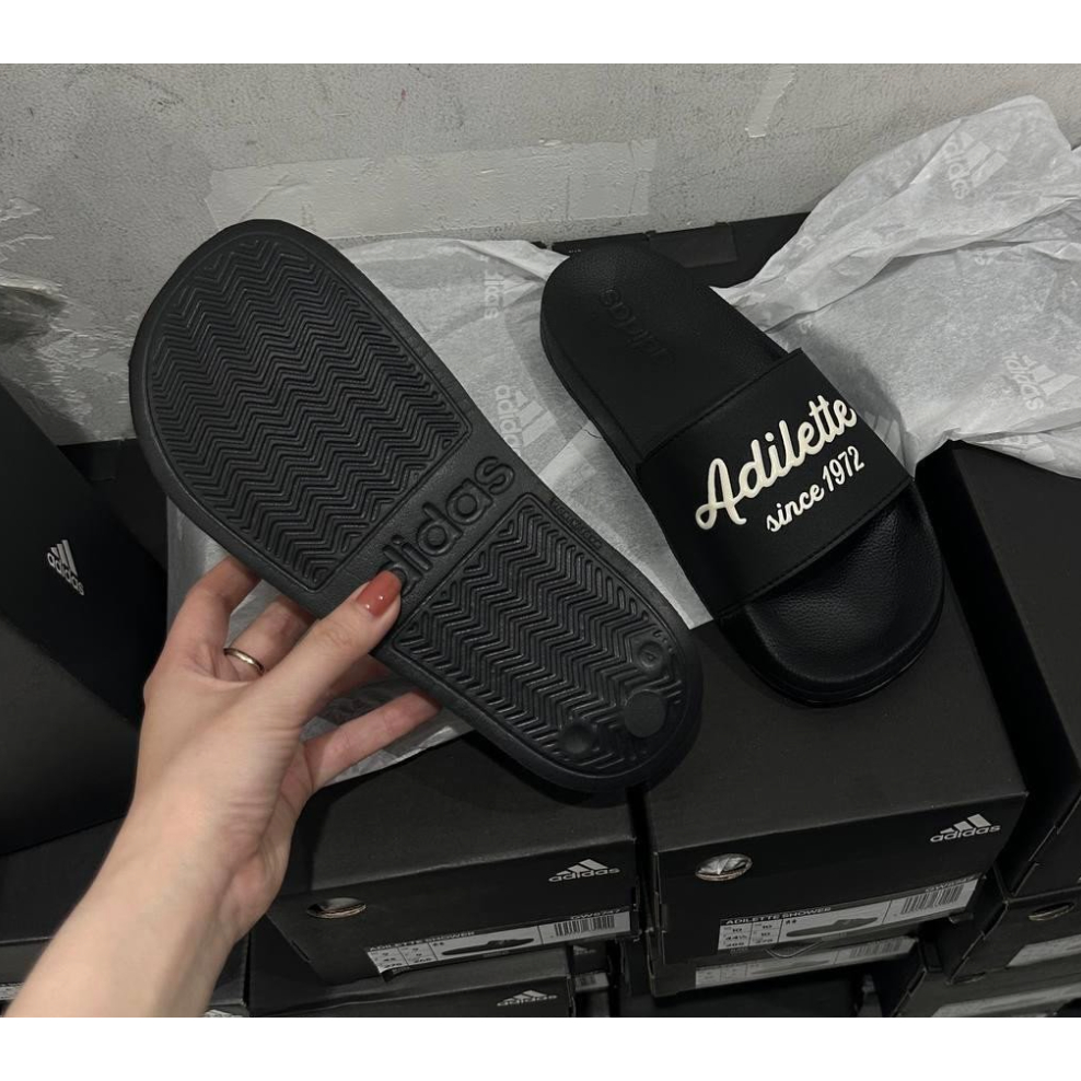 Dép Chính Hãng Adidas Adilette Shower ‘Core Black’ Shop Xám Store